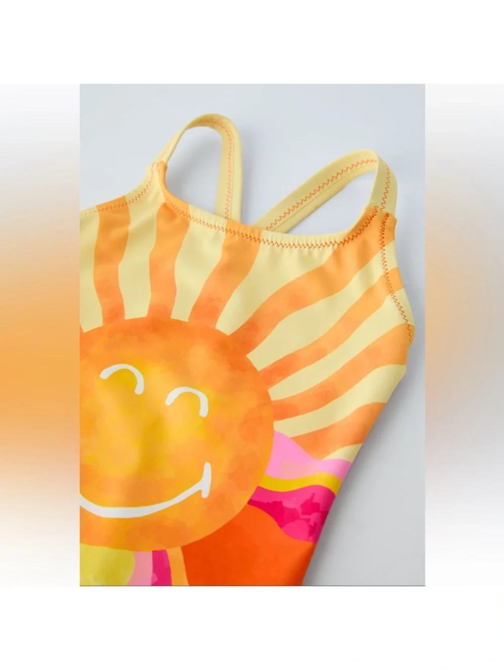 ZARA Smiley Sun One-Piece Swimsuit
